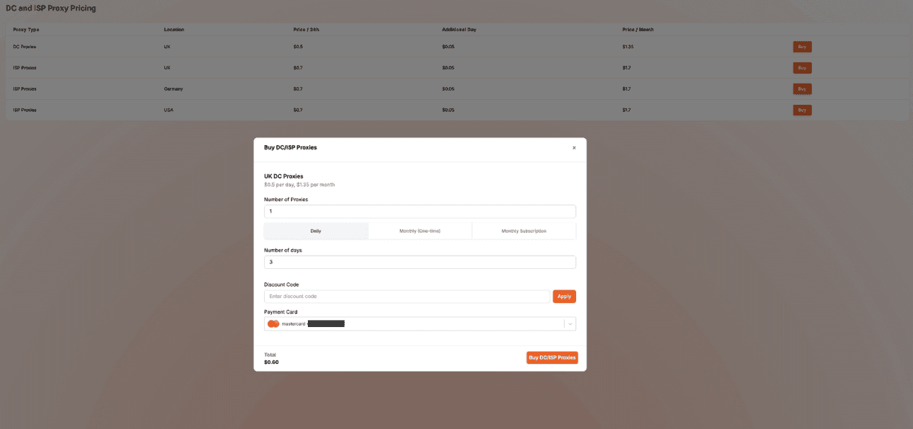 Daily proxies