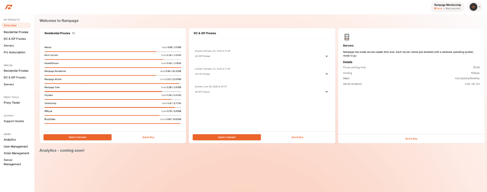 Rampage Proxies Overview