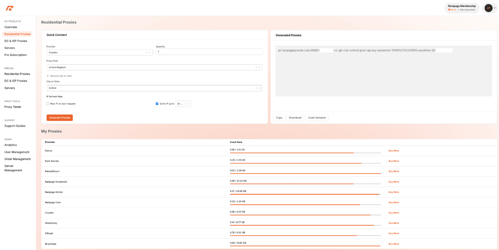 Oxylabs city and state targeting 